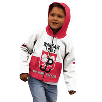Personalized Warsaw Uprising 1944 Poland Kid Hoodie White Eagle Kotwica Bóg Honor Ojczyzna