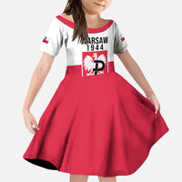 Personalized Warsaw Uprising 1944 Poland Kid Short Sleeve Dress White Eagle Kotwica Bóg Honor Ojczyzna