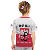 Personalized Warsaw Uprising 1944 Poland Kid T Shirt White Eagle Kotwica Bóg Honor Ojczyzna