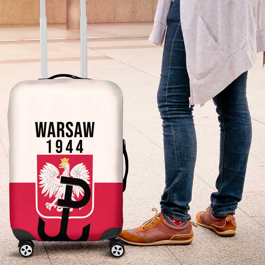 Warsaw Uprising 1944 Poland Luggage Cover White Eagle Kotwica Bóg Honor Ojczyzna