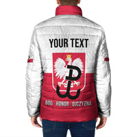 Personalized Warsaw Uprising 1944 Poland Padded Jacket White Eagle Kotwica Bóg Honor Ojczyzna