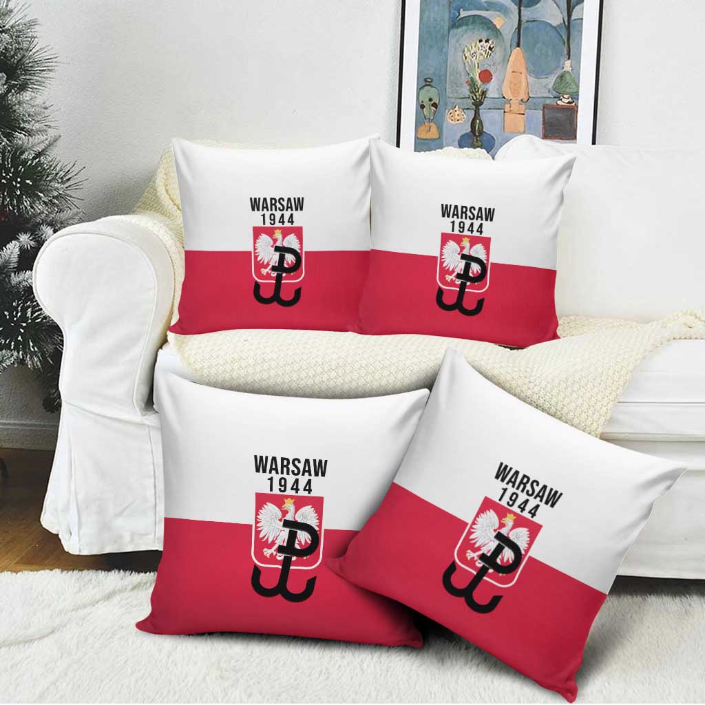 Warsaw Uprising 1944 Poland Pillow Cover White Eagle Kotwica Bóg Honor Ojczyzna