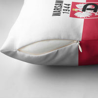 Warsaw Uprising 1944 Poland Pillow Cover White Eagle Kotwica Bóg Honor Ojczyzna