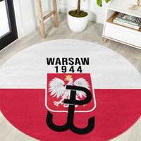 Warsaw Uprising 1944 Poland Round Carpet White Eagle Kotwica Bóg Honor Ojczyzna