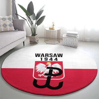 Warsaw Uprising 1944 Poland Round Carpet White Eagle Kotwica Bóg Honor Ojczyzna