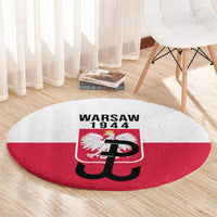 Warsaw Uprising 1944 Poland Round Carpet White Eagle Kotwica Bóg Honor Ojczyzna