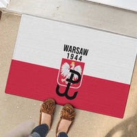 Warsaw Uprising 1944 Poland Rubber Doormat White Eagle Kotwica Bóg Honor Ojczyzna