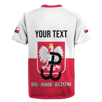 Personalized Warsaw Uprising 1944 Poland Rugby Jersey White Eagle Kotwica Bóg Honor Ojczyzna