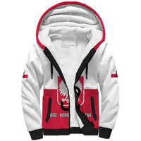 Personalized Warsaw Uprising 1944 Poland Sherpa Hoodie White Eagle Kotwica Bóg Honor Ojczyzna