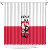 Warsaw Uprising 1944 Poland Shower Curtain White Eagle Kotwica Bóg Honor Ojczyzna