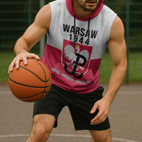 Personalized Warsaw Uprising 1944 Poland Sleeveless Hoodie White Eagle Kotwica Bóg Honor Ojczyzna