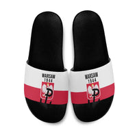 Warsaw Uprising 1944 Poland Slide Sandals White Eagle Kotwica Bóg Honor Ojczyzna