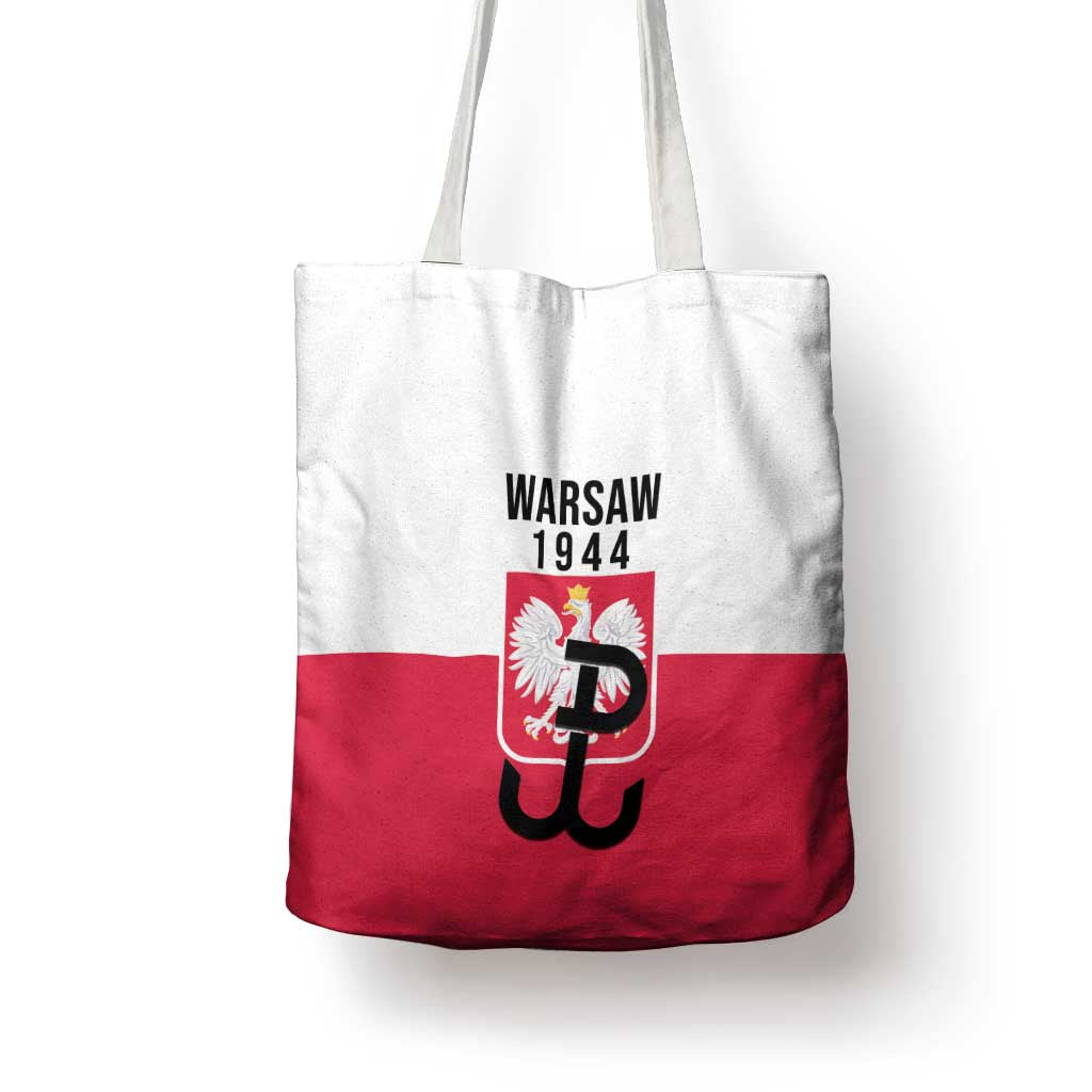 Warsaw Uprising 1944 Poland Tote Bag White Eagle Kotwica Bóg Honor Ojczyzna