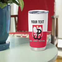 Personalized Warsaw Uprising 1944 Poland Tumbler Cup White Eagle Kotwica Bóg Honor Ojczyzna