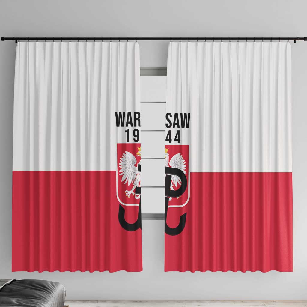 Warsaw Uprising 1944 Poland Window Curtain White Eagle Kotwica Bóg Honor Ojczyzna