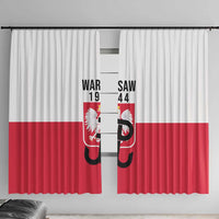 Warsaw Uprising 1944 Poland Window Curtain White Eagle Kotwica Bóg Honor Ojczyzna