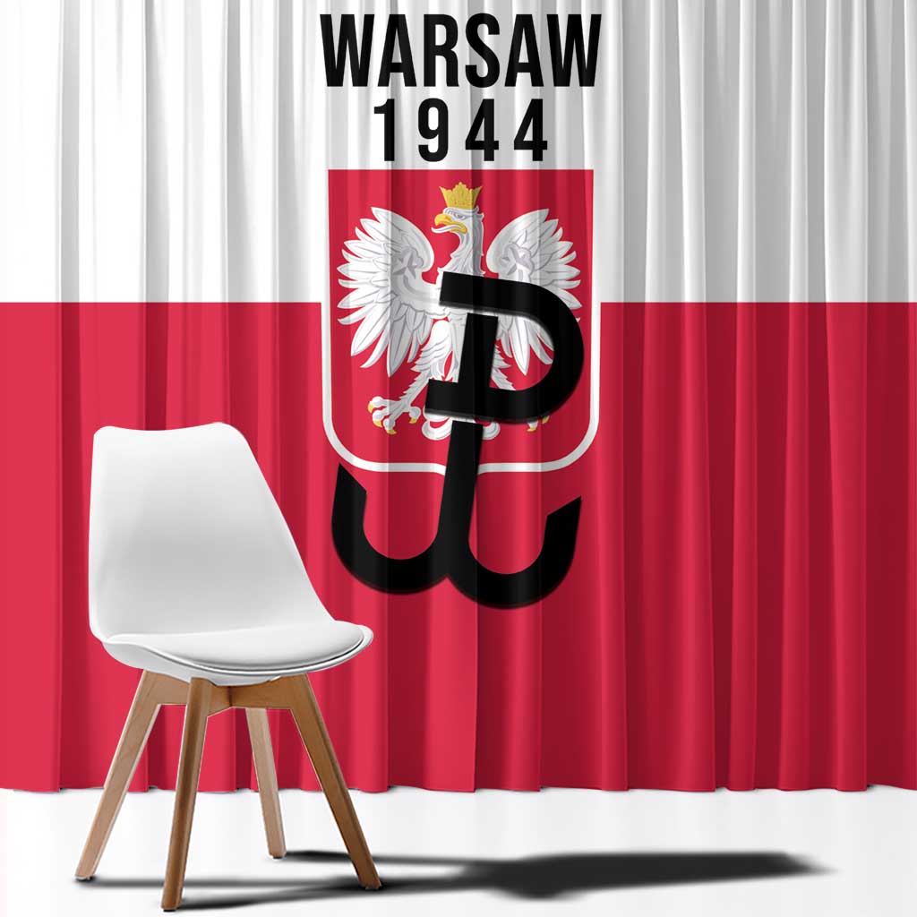 Warsaw Uprising 1944 Poland Window Curtain White Eagle Kotwica Bóg Honor Ojczyzna