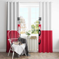 Warsaw Uprising 1944 Poland Window Curtain White Eagle Kotwica Bóg Honor Ojczyzna