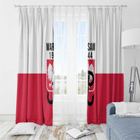 Warsaw Uprising 1944 Poland Window Curtain White Eagle Kotwica Bóg Honor Ojczyzna