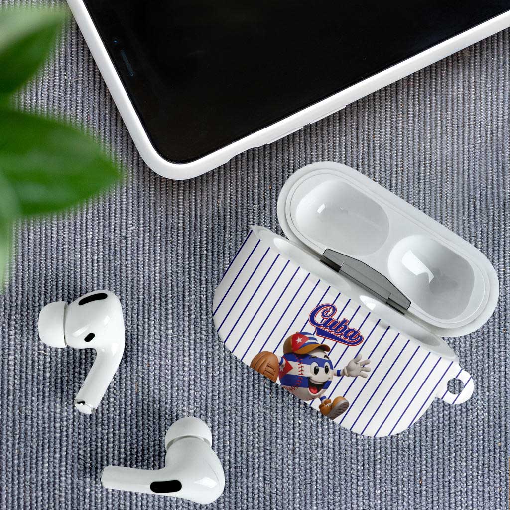 Cuba Baseball AirPods Case Cuban Flag Mascot Design
