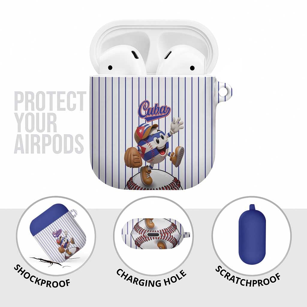 Cuba Baseball AirPods Case Cuban Flag Mascot Design
