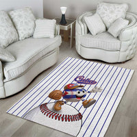 Cuba Baseball Area Rug Cuban Flag Mascot Design