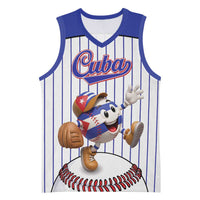 Cuba Baseball Custom Basketball Jersey Cuban Flag Mascot Design