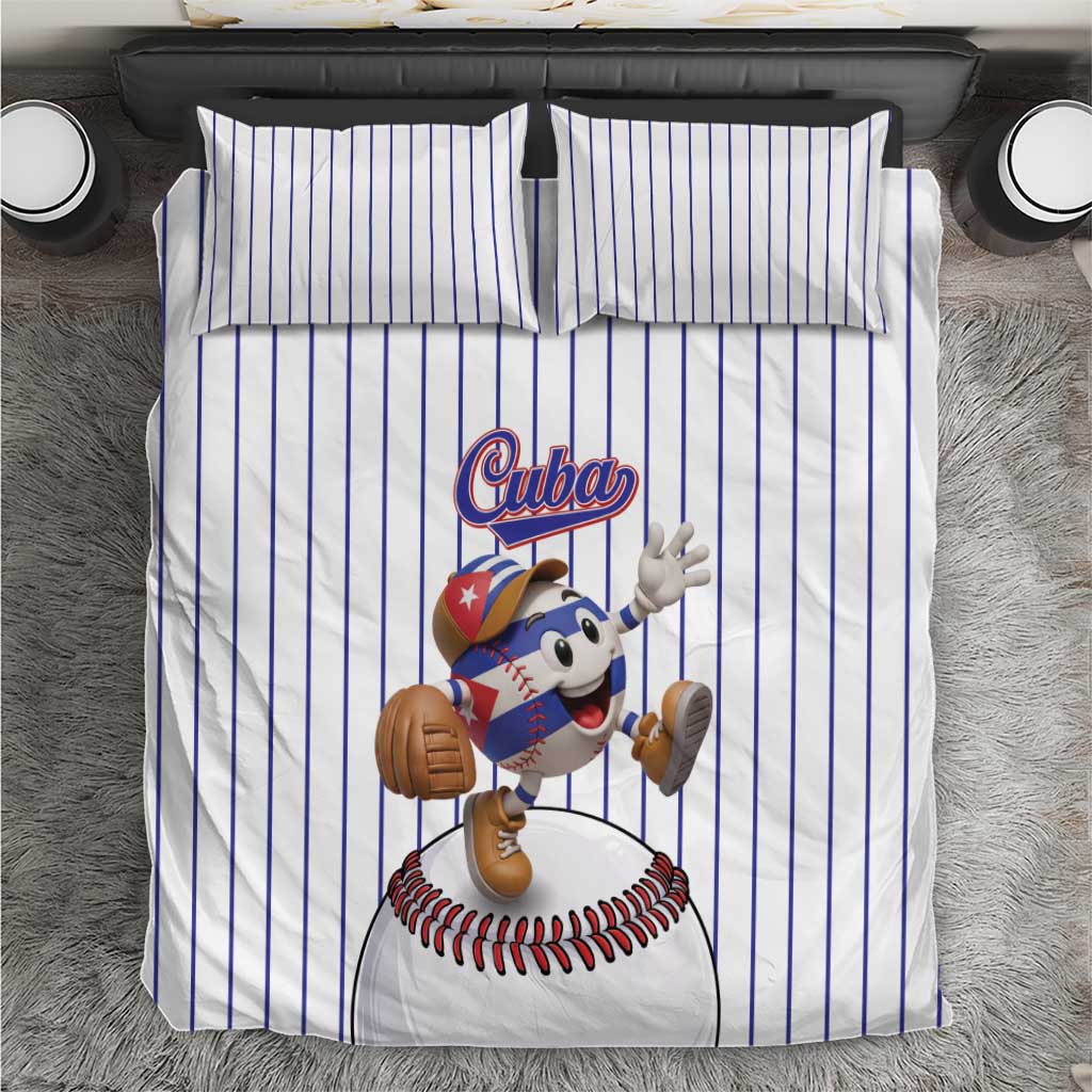 Cuba Baseball Bedding Set Cuban Flag Mascot Design