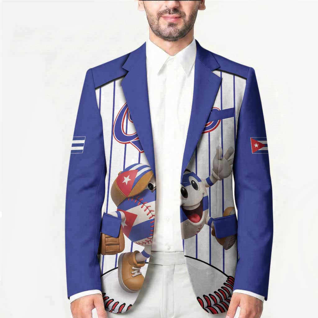 Cuba Baseball Custom Blazer Cuban Flag Mascot Design