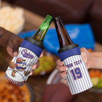 Cuba Baseball Custom 4 in 1 Can Cooler Tumbler Cuban Flag Mascot Design