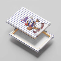 Cuba Baseball Canvas Wall Art Cuban Flag Mascot Design