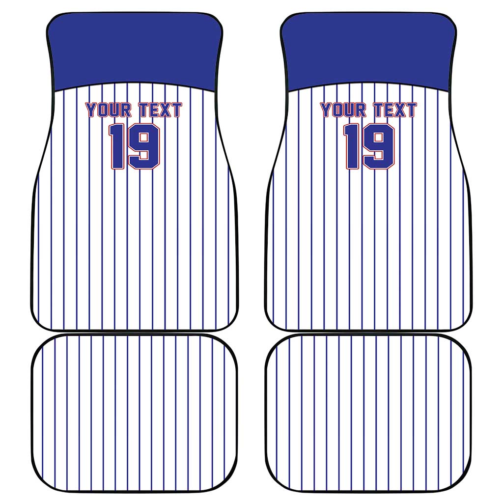 Cuba Baseball Custom Car Mats Cuban Flag Mascot Design