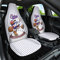 Cuba Baseball Car Seat Cover Cuban Flag Mascot Design