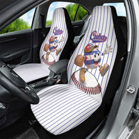 Cuba Baseball Car Seat Cover Cuban Flag Mascot Design
