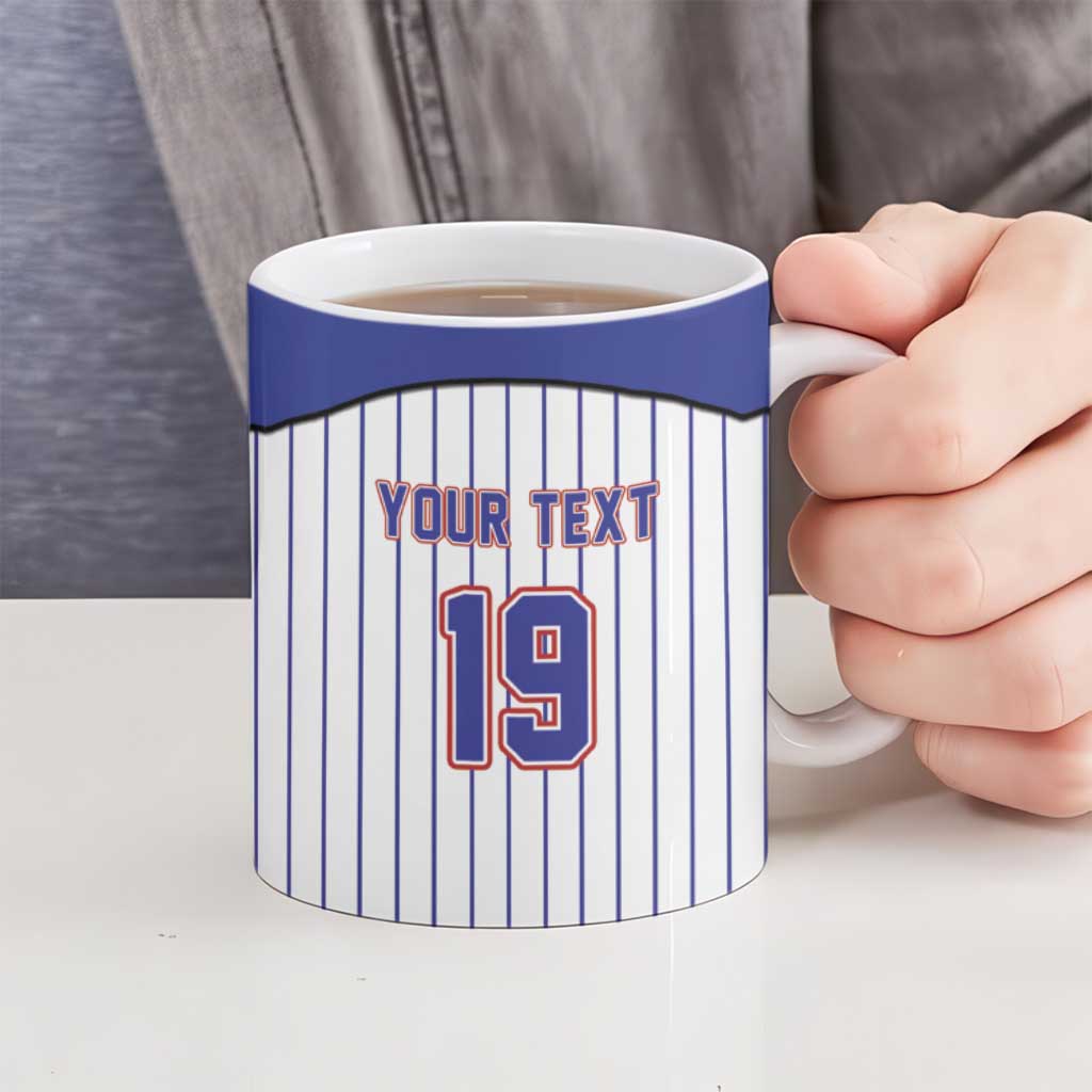 Cuba Baseball Custom Ceramic Mug Cuban Flag Mascot Design