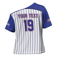 Cuba Baseball Custom Cross Shoulder Shirt Cuban Flag Mascot Design