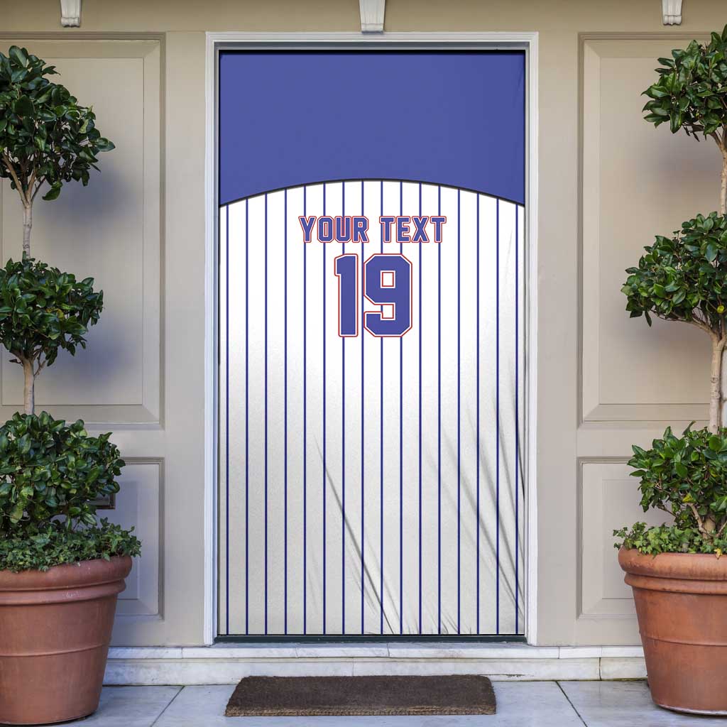 Cuba Baseball Custom Door Cover Cuban Flag Mascot Design