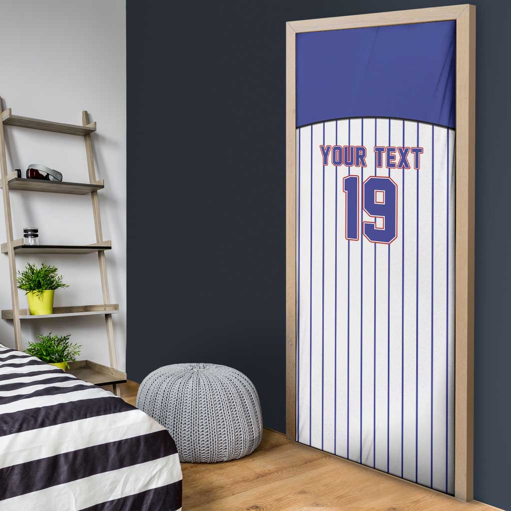 Cuba Baseball Custom Door Cover Cuban Flag Mascot Design