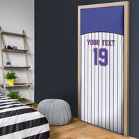 Cuba Baseball Custom Door Cover Cuban Flag Mascot Design