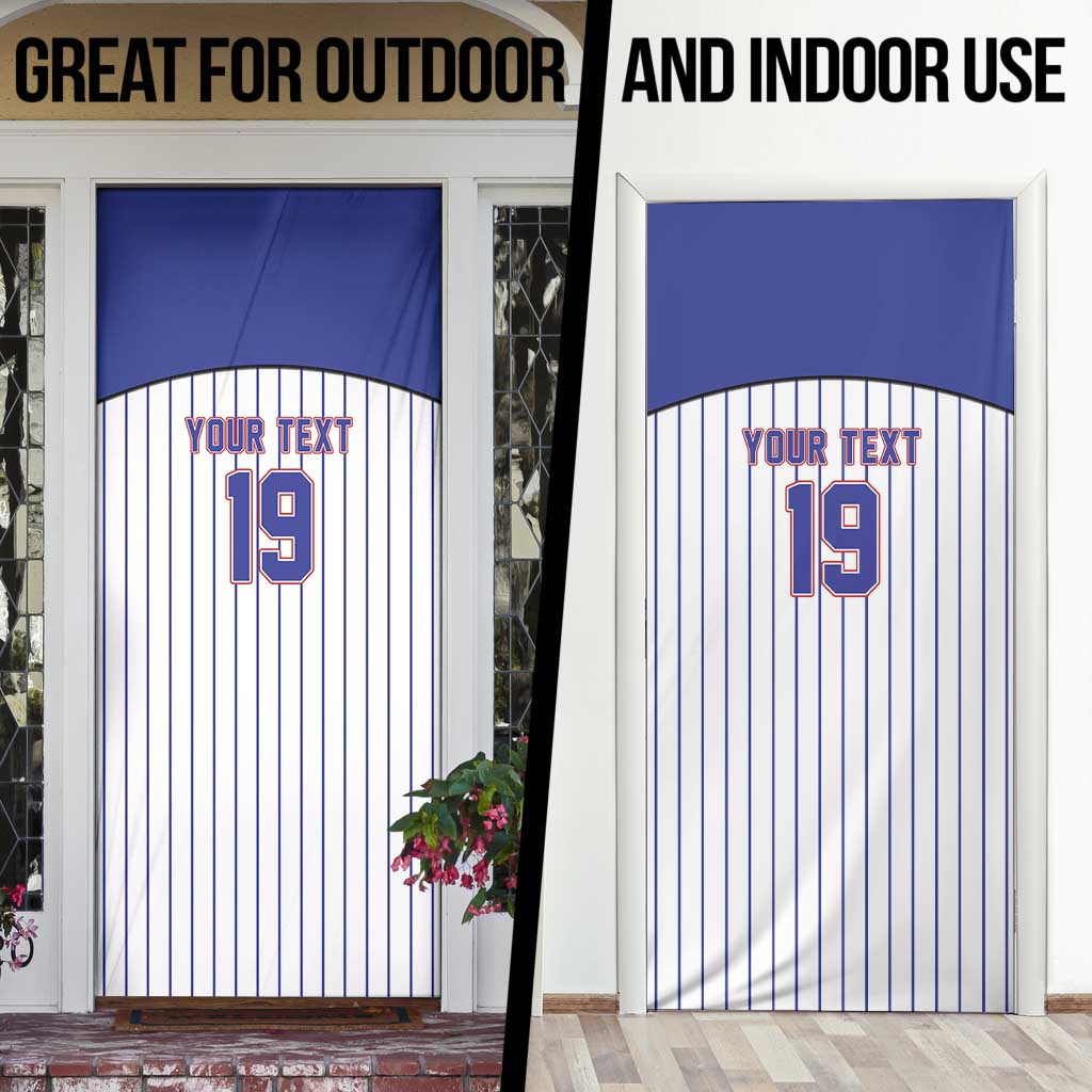Cuba Baseball Custom Door Cover Cuban Flag Mascot Design