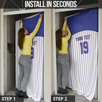 Cuba Baseball Custom Door Cover Cuban Flag Mascot Design
