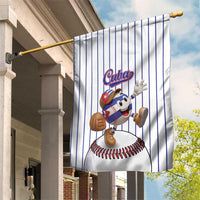 Cuba Baseball Garden Flag Cuban Flag Mascot Design
