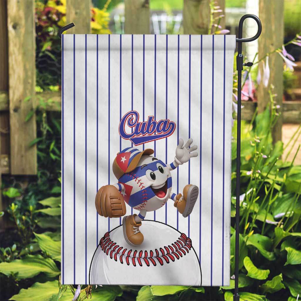 Cuba Baseball Garden Flag Cuban Flag Mascot Design