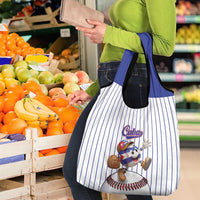 Cuba Baseball Grocery Bag Cuban Flag Mascot Design