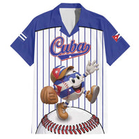 Cuba Baseball Custom Hawaiian Shirt Cuban Flag Mascot Design