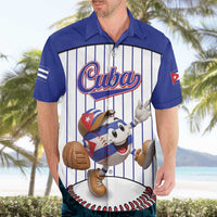Cuba Baseball Custom Hawaiian Shirt Cuban Flag Mascot Design