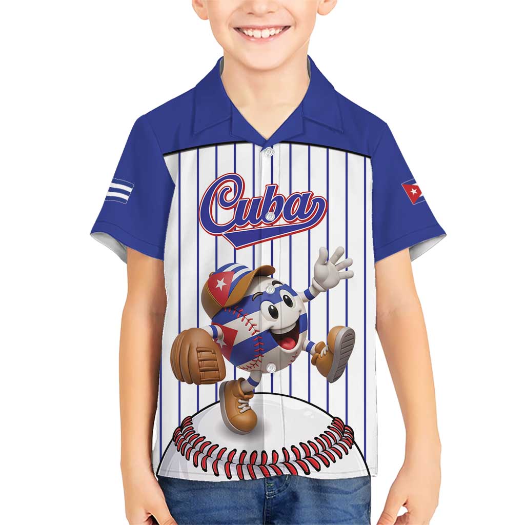 Cuba Baseball Custom Hawaiian Shirt Cuban Flag Mascot Design