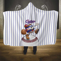 Cuba Baseball Hooded Blanket Cuban Flag Mascot Design