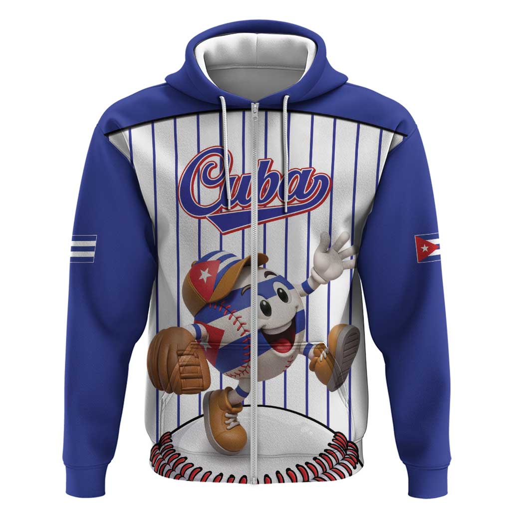Cuba Baseball Custom Hoodie Cuban Flag Mascot Design