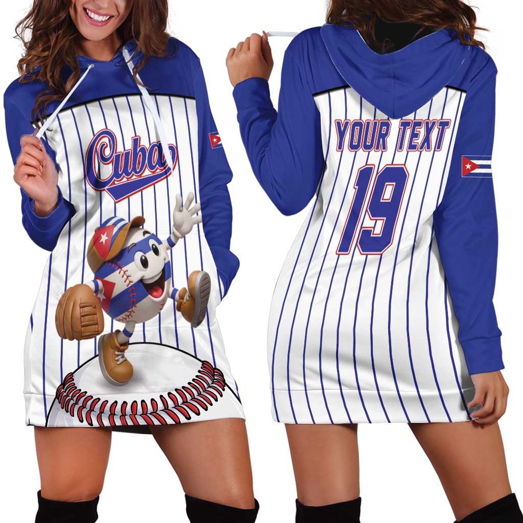 Cuba Baseball Custom Hoodie Dress Cuban Flag Mascot Design